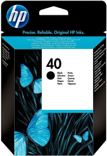 Tinteiro Nº40 DeskJet1200 / 1200C / PS / CopyJet M /  DSJ220 / 230 / 250C / 330 / 350C / 430 / 450C / 455CA / 488 / 650C / CJ Preto , Hp , HP51640A , 088698200186